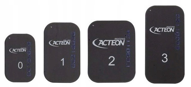 Płytki fosforowe do radiowizjografii RVG w różnych rozmiarach